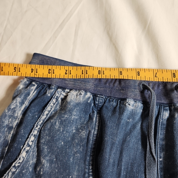 RVCA Distressed Jogger Womens M Blue Denim Look Thrashed See Pictures - Picture 8 of 11